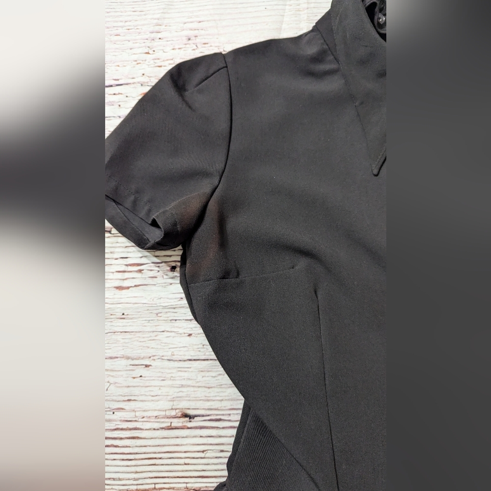 Deandri Removable Collar Black Dress Large READ - Picture 5 of 9